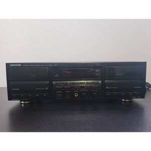 Kenwood KX-W6030 Stereo Double Casette Deck, Tested & Works